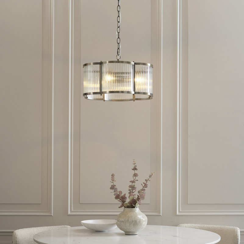 Anesty Scallop 3 - Light Drum Chandelier, 3