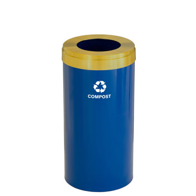 Steel Open Kitchen Trash Can