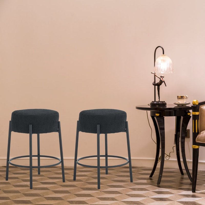 Tabouret de comptoir 24 Fawzi, Noir