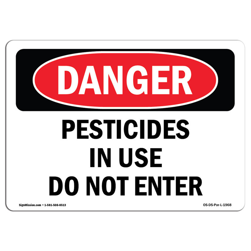 Panneau de danger OSHA, 12" H x 18" W x 0.1" D