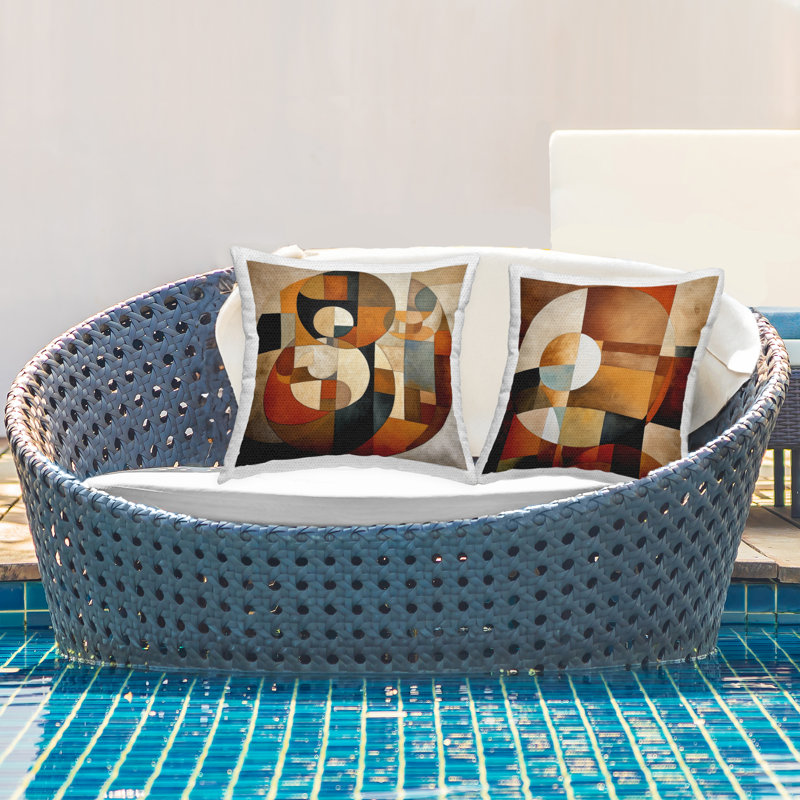 Abstract Outdoor Throw Pillow