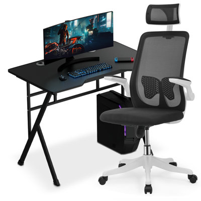 Ergonomic Computer Desk and Chair Home Office Desk and Chair