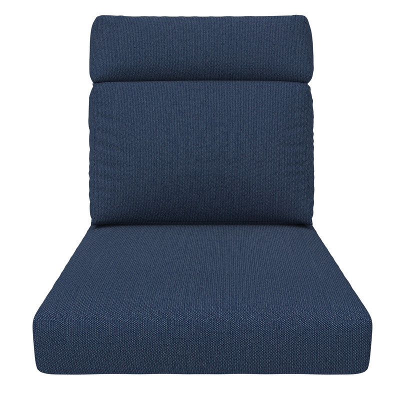 Sunbrella 6 Outdoor High Back Chair Cushion, Adirondack Chair Cushion Set, Spectrum Indigo
