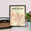 « new delhi city map », reproduction d’impression sur affiche en tricolore-31735352