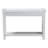 Baxton Studio Rafferty Distressed Console Table - Vintage-Inspired White Accent Table With Ornate Carved Apron And Lower Shelf, Classic Entryway Or Sofa Table