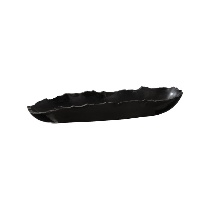 Aragonite Canoe Bowl, Black, Small