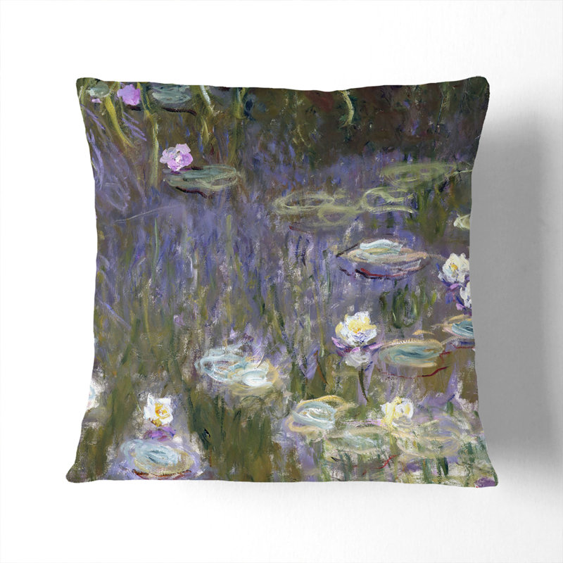 Water Lilies Lily Pond Vol.25 Scatter Cushion, 55cm H x 55cm W x 20cm D
