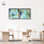 Ensemble d'art abstrait moderne « Sky Within Serenity » avec impression sous cadre-cadre, par Art Remedy, cadre noir, 12 x 12-653776685-653776680