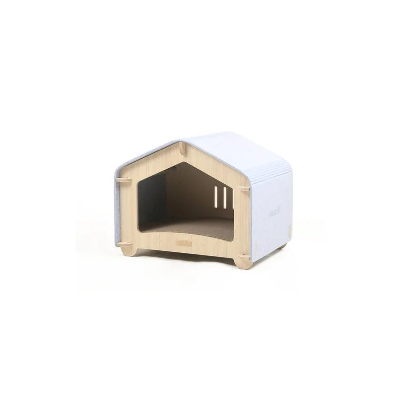 Aoife Wood Pet Bed, White