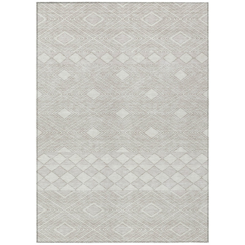 Lamanna Washable Geometric Indoor / Outdoor Rug, Rectangle 8' x 10'