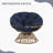 Outdoor 360° Swivel Wicker Papasan Chair - Premium Rattan, Soft Cushion & Durable Frame, Oversized Reading Chair-26128309