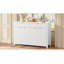 Buffet moderne à motif de vagues avec 2 tiroirs et 4 portes, 3 tablettes réglables à 3 niveaux, poignées arquées en aluminium, style scandinave, 3 couleurs, convient au vestibule, au salon-1471405761