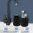 12 Oz Ceramic Foaming Soap Dispenser Foam-brownblack
