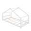 Lit simple en bois