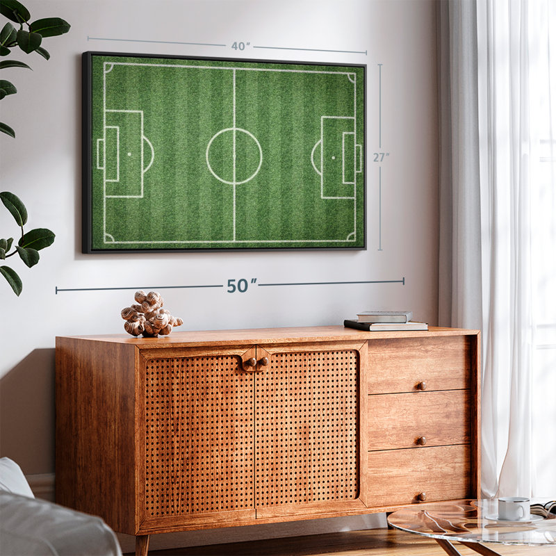 «Green Football Field», reproduction sur toile, H 27 po x l 40 po