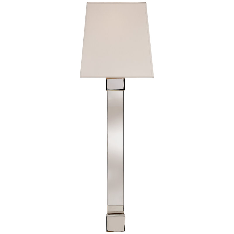 Chapman & Myers Edgar Large Sconce, Polished Nickel