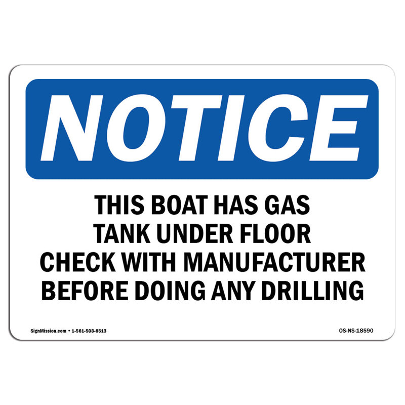 Notice Sign, 18" H x 24" W x 0.1" D