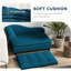 Lit pour chien, surélevé bleu foncé avec espace de rangement caché, convient au rangement de canines moyennes et petites, lit pour animal de compagnie en bleu, coussin moelleux pour les chiens