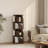 Rotating Bookshelf, 4 Tier Small Walnut Bookcase Corner Shelves Display Storage Tower Space-Saving Revolving For Small Space-751267179