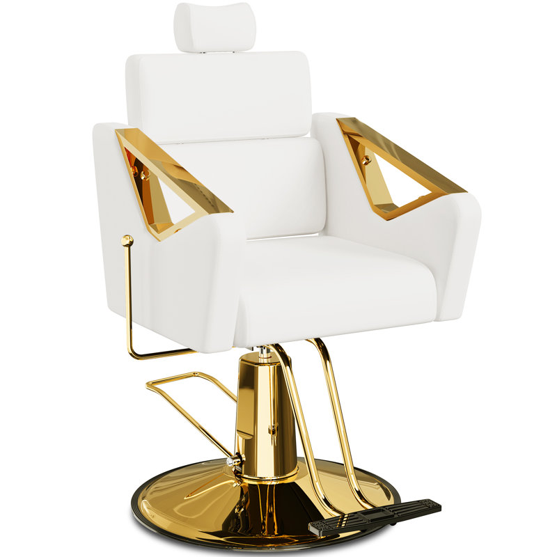 Fauteuil de massage ergonomique en similicuir, Blanc