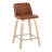 Arabelle Swivel Upholstered Faux Leather Counter Stool-89290220