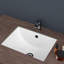 Lavabo de salle de bain rectangulaire en céramique avec trou de trop-plein 18,5 "x 14"