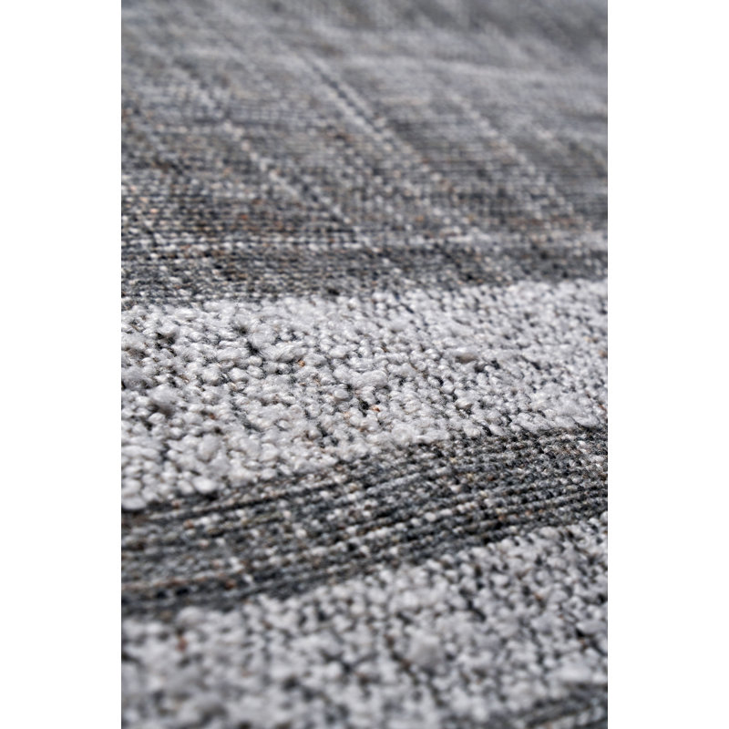 Striped Recycled P.E.T Hand Loomed Indoor / Outdoor Area Rug, Rug