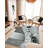 Abstract Thick Area Rug Hand Carved Modern Geometric Carpet Design 80017 Grey 8X10-1972166326