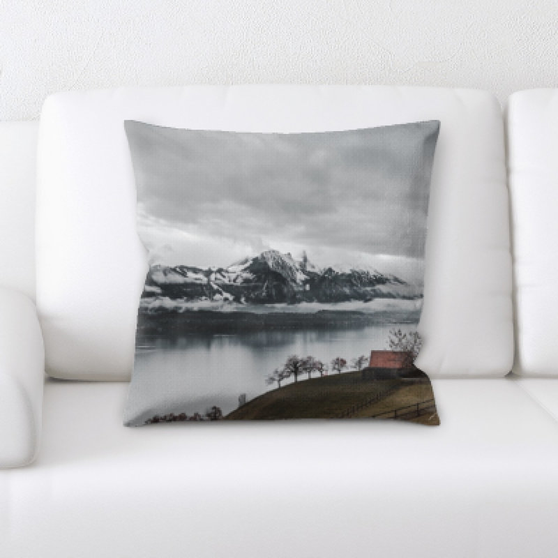 Microsuede Reversible Throw Pillow