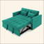 54,33 po Canapé-lit pliable polyvalent en 3 longueurs, canapé-lit moderne, canapé-lit en velours, dossier réglable-1008965523