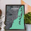 « miami city map », reproduction d’impression sur affiche en rêve-31736411