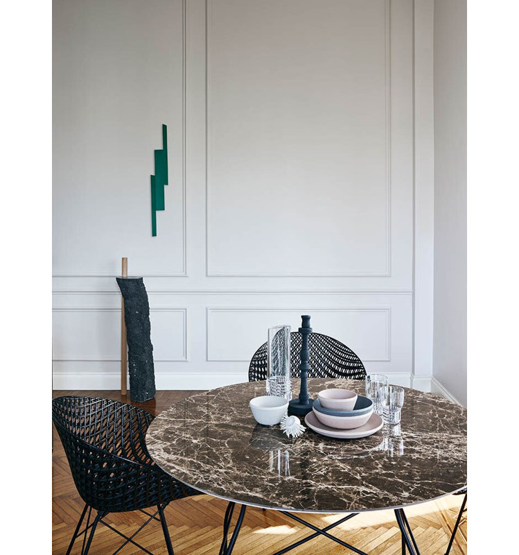 Glossy Round Dining Table, Symphonie