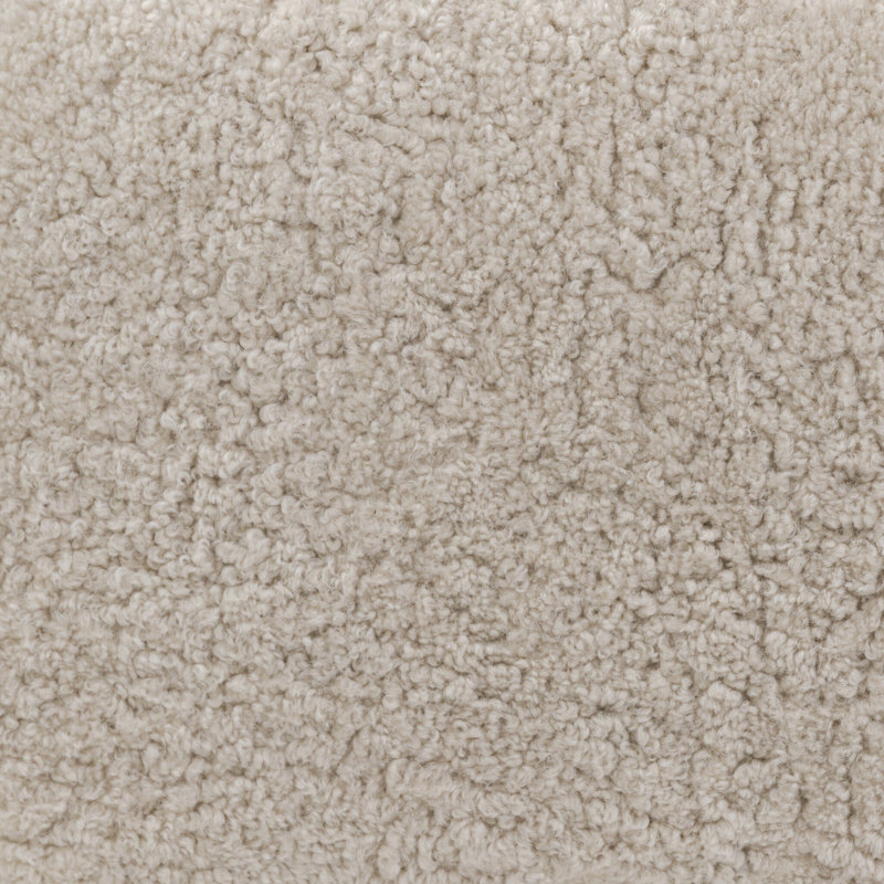 Demi Accent Bench, Beige Shearling