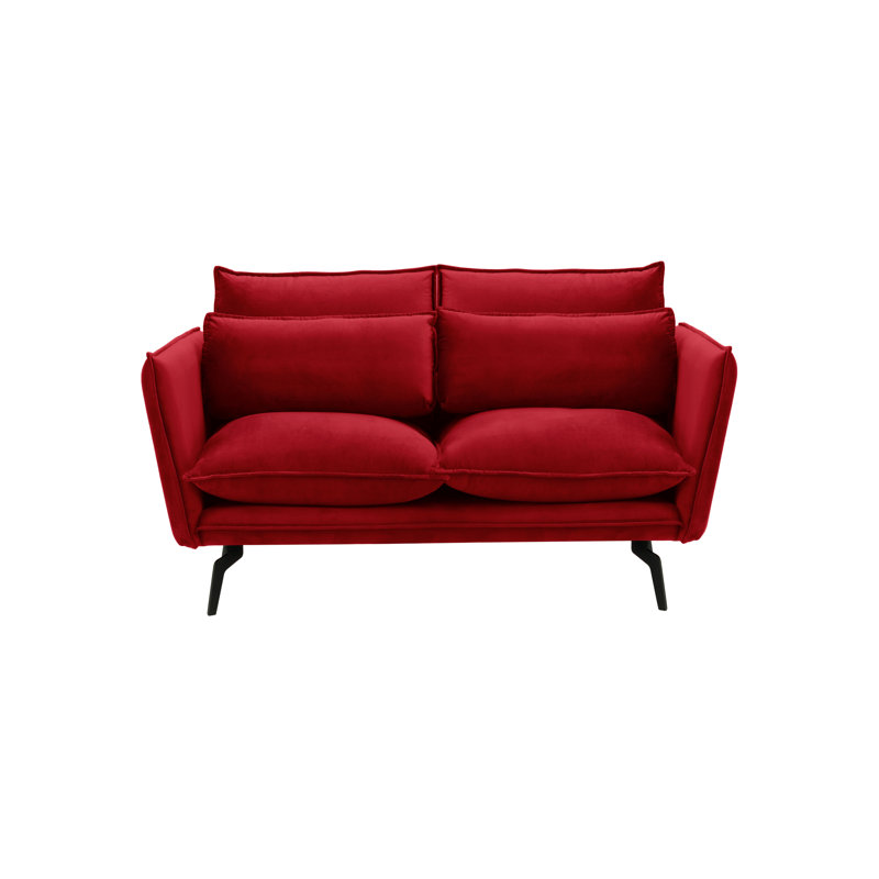 Glausen 2 Seater Loveseat, Red