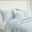 Ensemble de courtepointe en coton 4 pièces Motifs brodés, oreillers, literie de chambre à coucher avec fond. Étoile de mer, prélavée