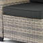 Ensemble de conversation de patio 10 pièces avec table de foyer au propane de 55 000 BTU, canapé modulaire en osier, 2 repose-pieds et table basse-1693599438