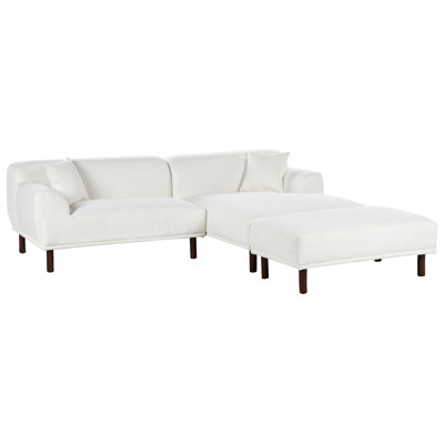Left-Hand Corner Sofa with Ottoman HOLT Boucle Left Hand