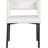 Caleb Upholstered Arm Chair in White-1340750131
