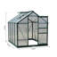 Coffee 6Ft W x 8Ft D Hobby Greenhouse