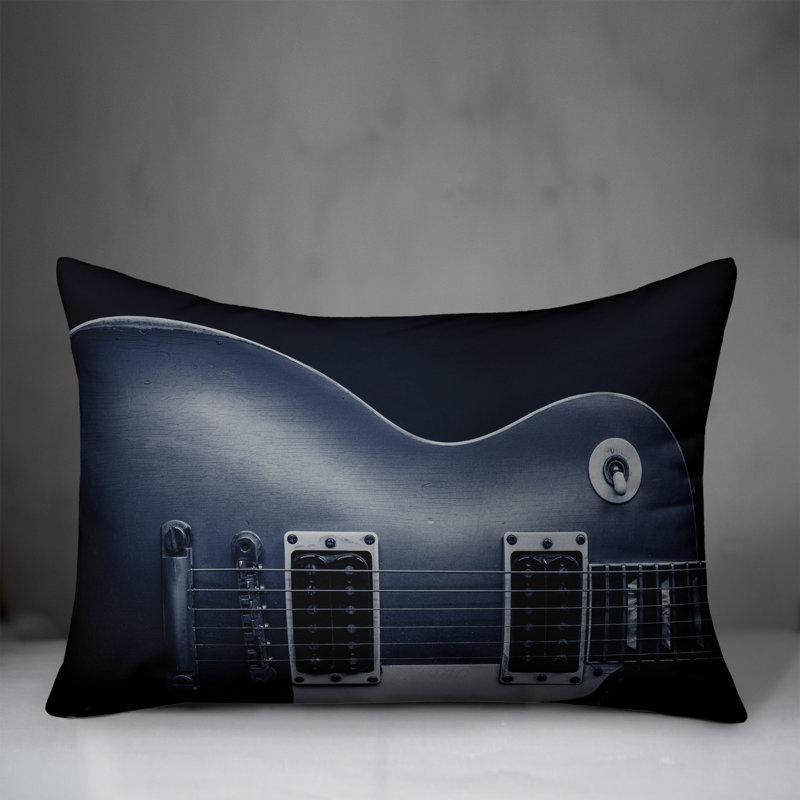 Outdoor Reversible Throw Pillow, Blue
