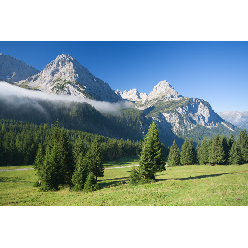 Mountain Landscape by MvH - No Frame Print on Canvas, 20cm H x 30cm W