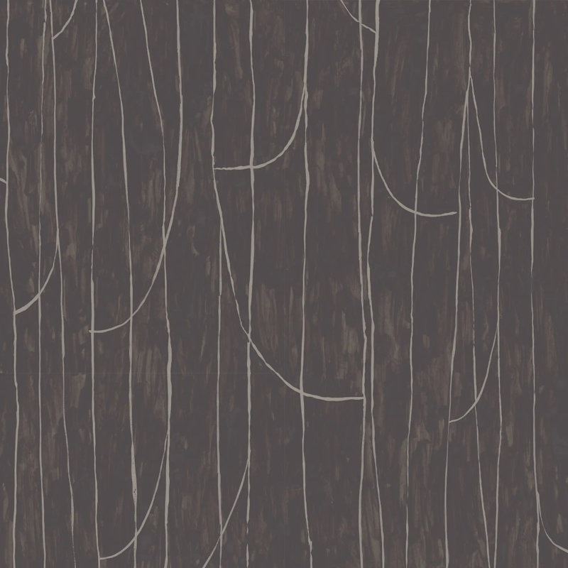Lingering Lines - Papier peint, Acajou, Peler et coller