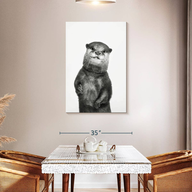 Brampt Monochrome Otter, 45" H x 30" W
