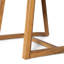 Ensemble repas 7 pièces en bois d'acacia avec osier Alleyton