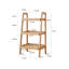 Banc de rangement en chêne, étagère à chaussures en bois de hêtre à 3 niveaux pour entrée-1114083649