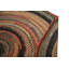 Multicolor Jewel Tones Round 1935 Antique Flat Weave Wool Rug
