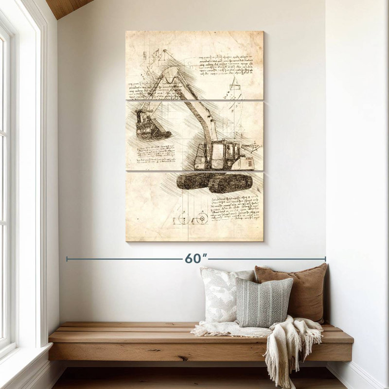 Mehar Excavator, 50" H x 32" W