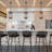 4-Light Dimmable Industrial Flute Pendant Chandelier