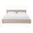 Taupe Textured Velvet Bed-1488610965-1488610954