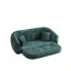 Canapé inclinable convertible incurvé de 87 pouces, canapé-lit 2 en 1 escamotable, avec base coulissante et siège profond, comprend deux coussins, fauteuil inclinable en chenille, aucun assemblage requis-491005297
